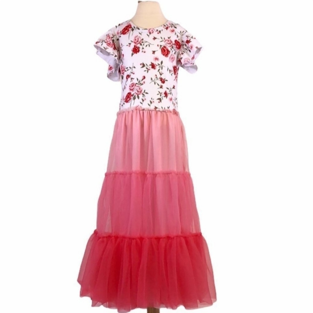 Kids Boutique Ruffle Maxi Dress